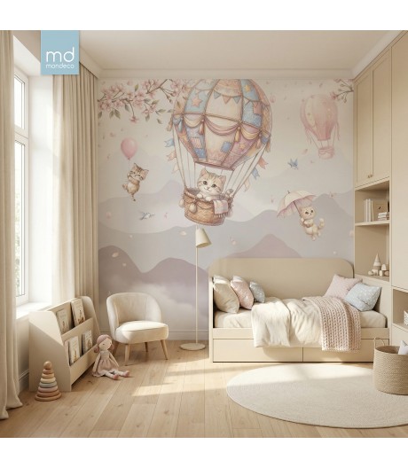 Бесшовные детские фотообои Котики (арт. g60), Mondeco